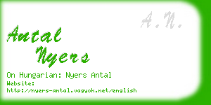 antal nyers business card